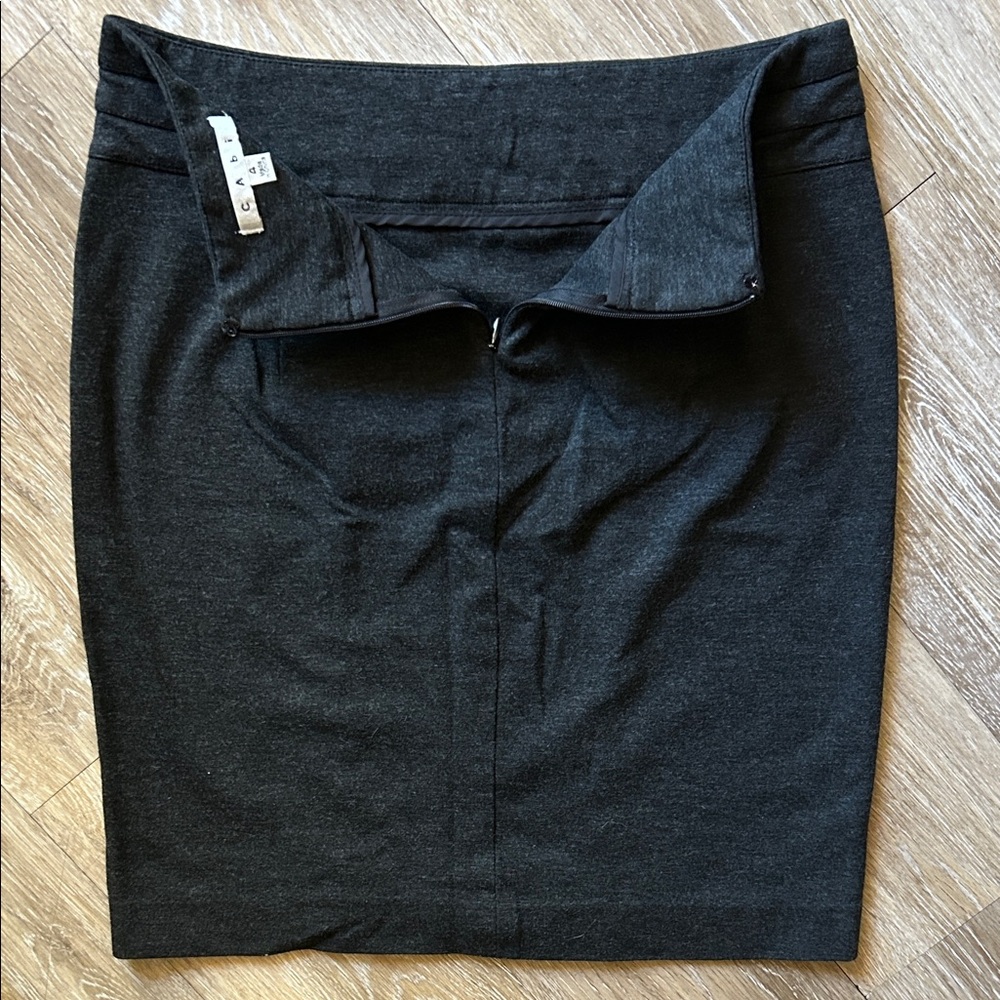 CAbi Charcoal High Waisted Skirt - Picture 3 of 8